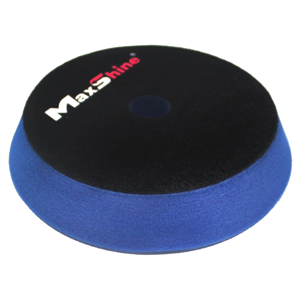 MaxShine Режущий поролоновый полировальный круг, жесткий, голубой, 130-155x30 мм - 3