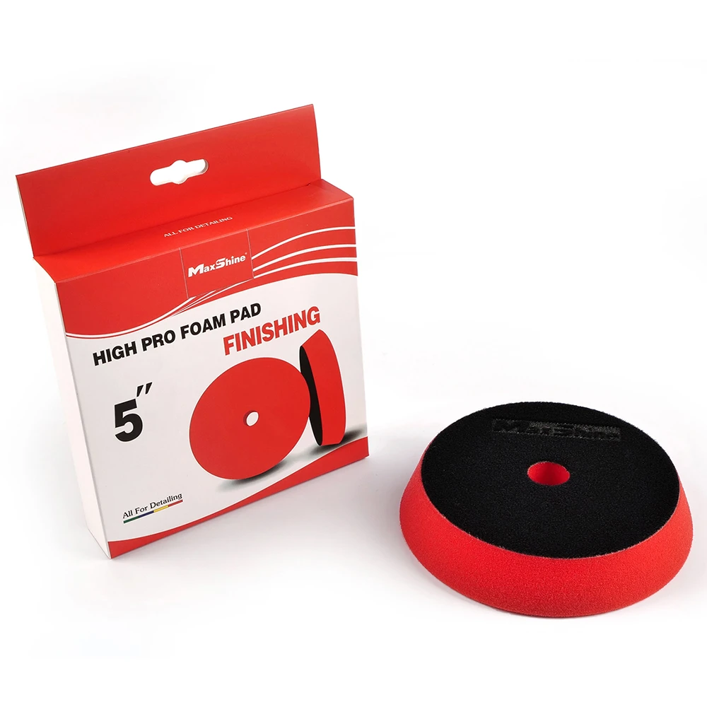Поролоновый полировальный круг финишный MaxShine мягкий 130-155x30мм 2023155R/2023155W - 4