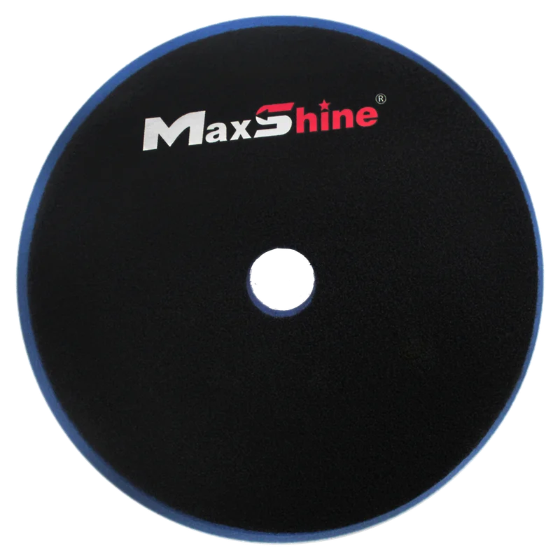 MaxShine Режущий поролоновый полировальный круг, жесткий, голубой, 155-175x30 мм - 1