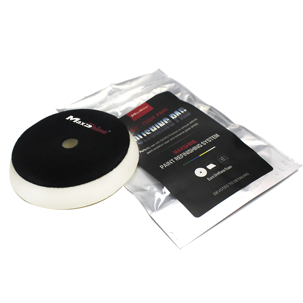 MaxShine Поролоновый полировальный круг финишный, мягкий, белый, 155-175x30 мм - 2
