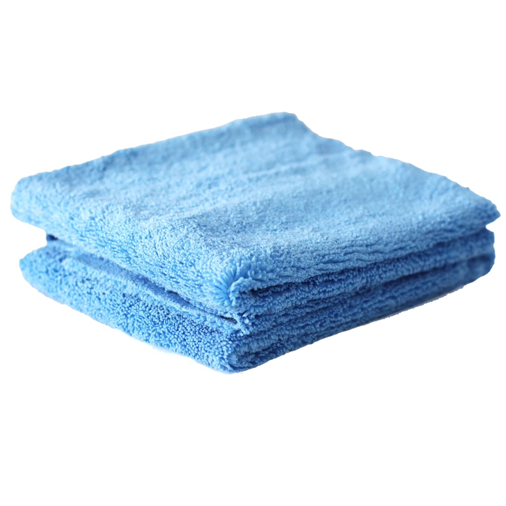 MaxShine Микрофибровое полотенце без краев, голубое, 380 г/м2, 40x60 см - 3