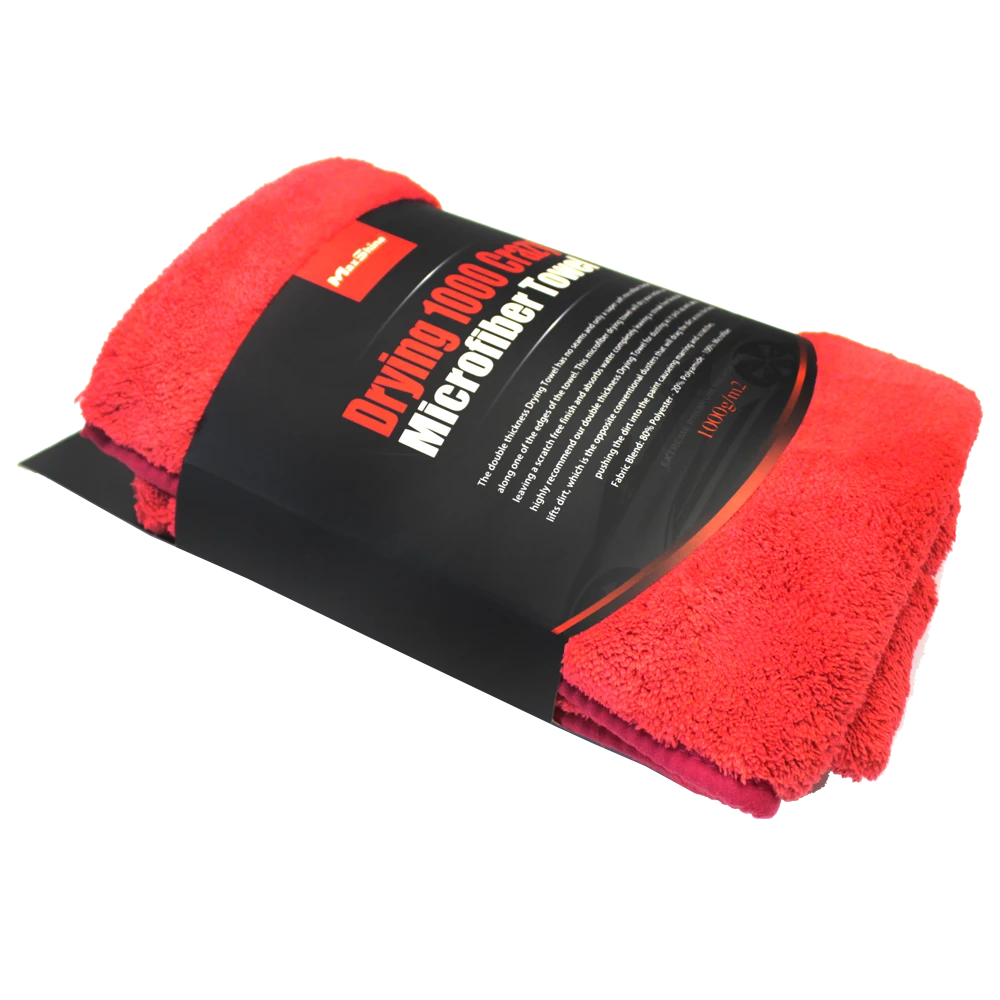 MaxShine Супер впитывающее полотенце из микрофибры для сушки кузова, 1000г/м2, 50x70 см - 3