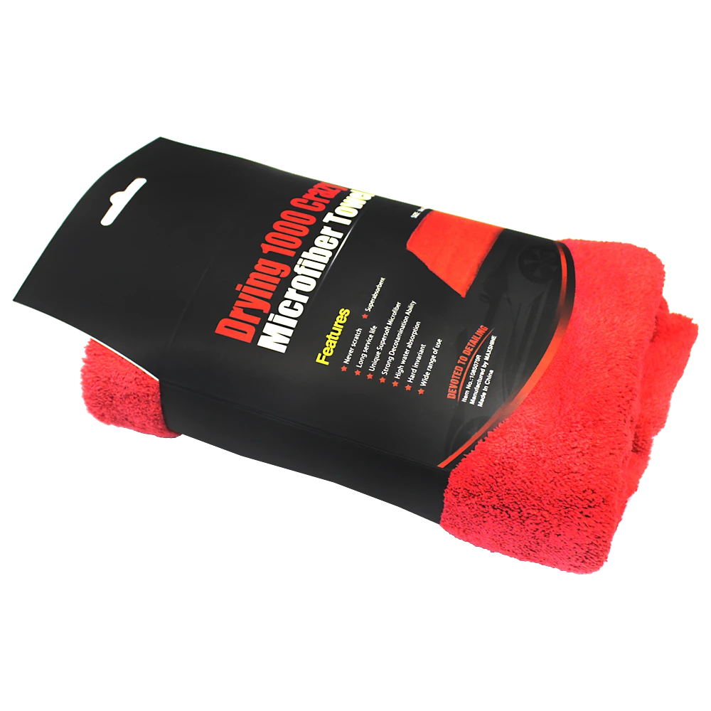 MaxShine Супер впитывающее полотенце из микрофибры для сушки кузова, 1000г/м2, 50x70 см - 4