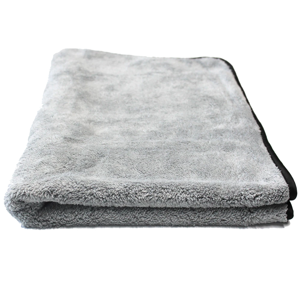 MaxShine Микрофибровое полотенце для сушки кузова, серое, 500 г/м2, 40x60 см - 2