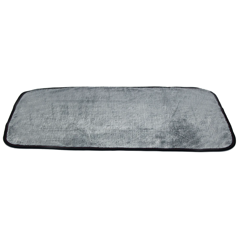 MaxShine Микрофибровое полотенце для сушки кузова, серое, 500 г/м2, 40x60 см - 4