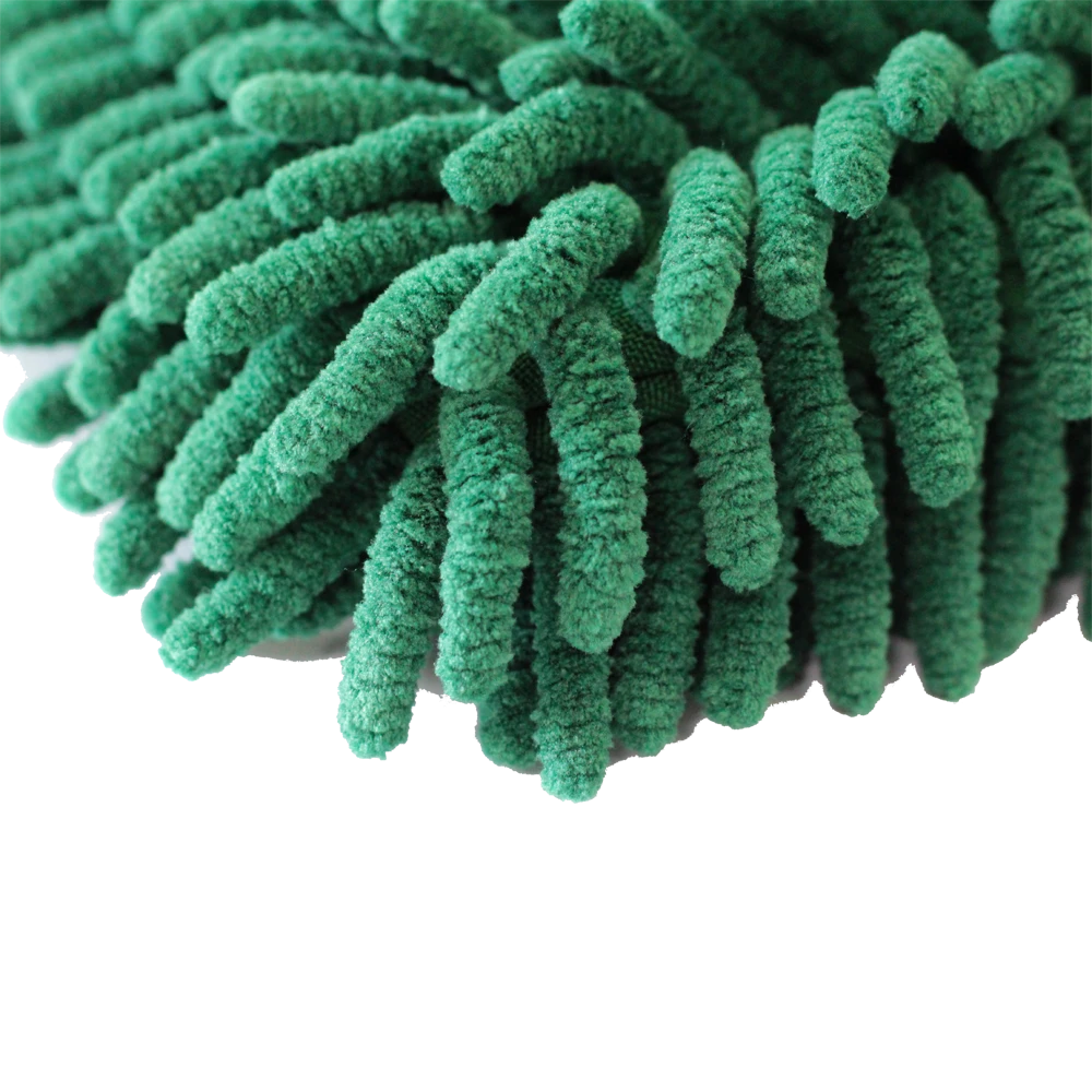 MaxShine Микрофибровая варежка для мойки кузова, зеленая, 24x17 см - 2