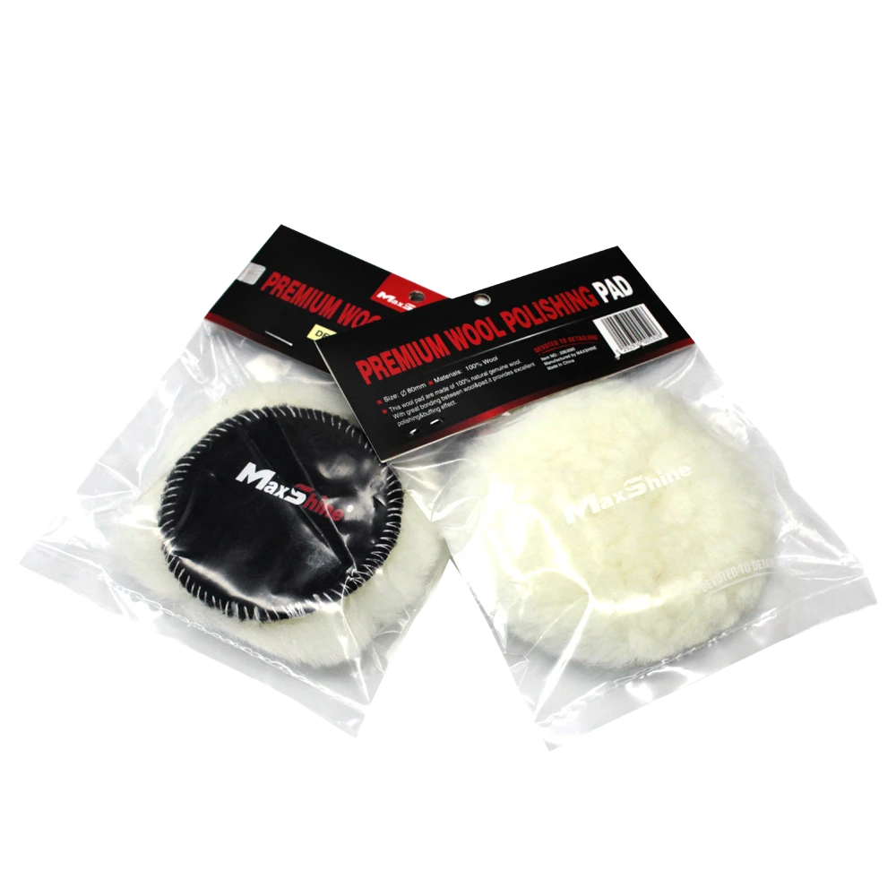 MaxShine Премиум шерстяной полировальный круг, 80 мм - 2