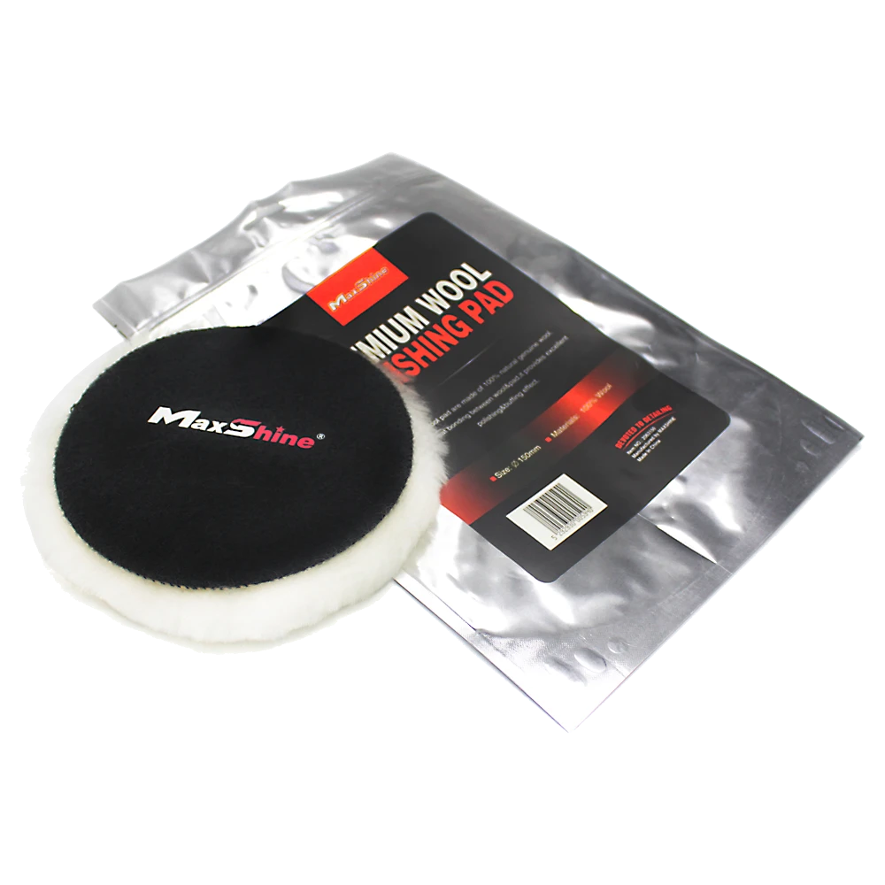 MaxShine Премиум шерстяной полировальный круг, 125 мм - 3