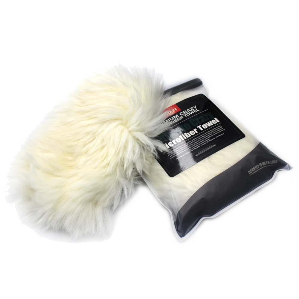 MaxShine Премиум варежка для мойки из натуральной овчины, 26x23 см - 2