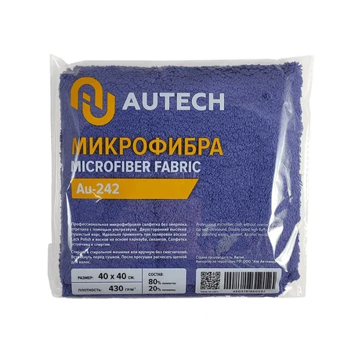Autech Микрофибровая салфетка пурпурная PROFI-MICROFASERTUCH 40х40 см, 430 гр/кв м - 1