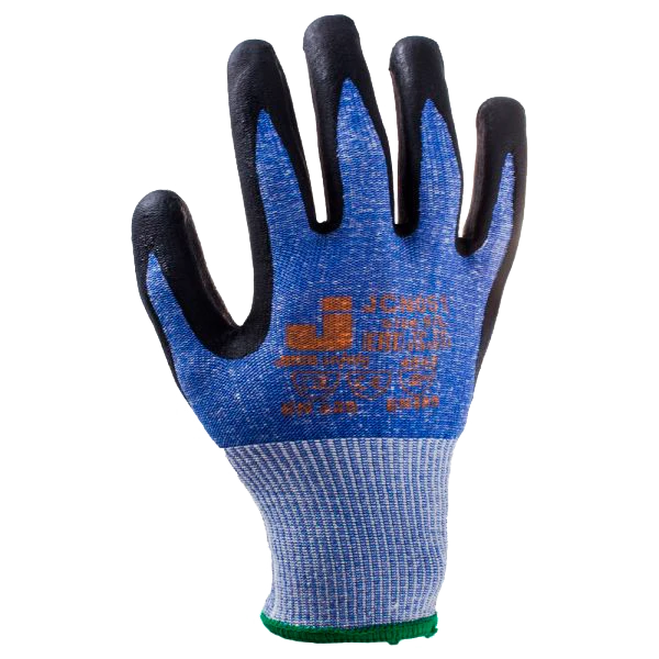 JetaSafety Защитные перчатки от порезов (5 класс) с покрытием, серые, 1 пара, XL - 2