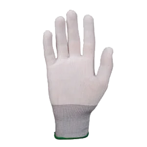 JetaSafety Бесшовные трикотажные перчатки из нейлона, белый, 1 пара, S - 1