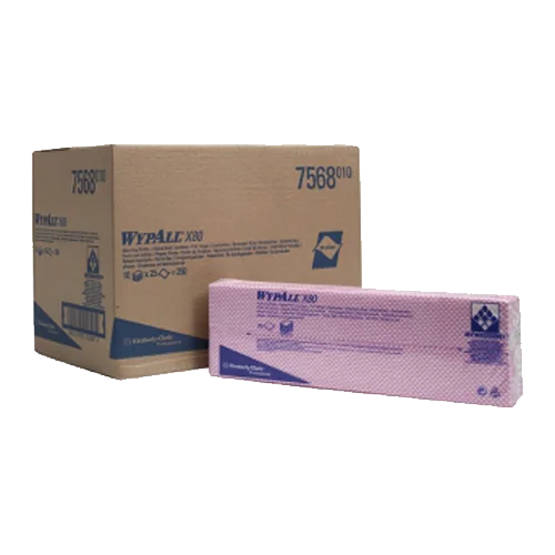Kimberly-Clark Протирочные салфетки Wypall X80, красный, 25 штук, 7568, Kimberly Clark - 1