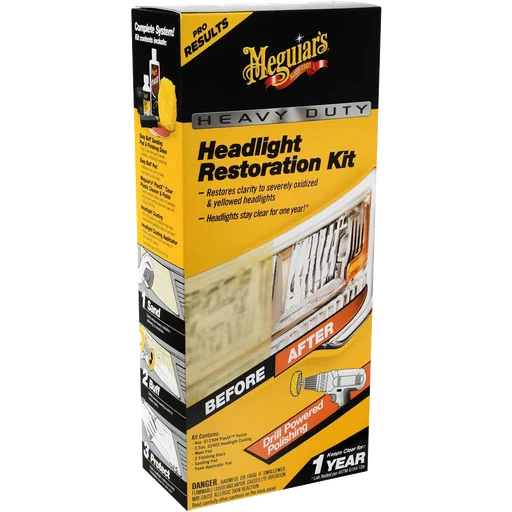 Meguiars G2980 Полный набор для абразивного восстановления фар Heavy Duty Headlight Restoration Kit - 1