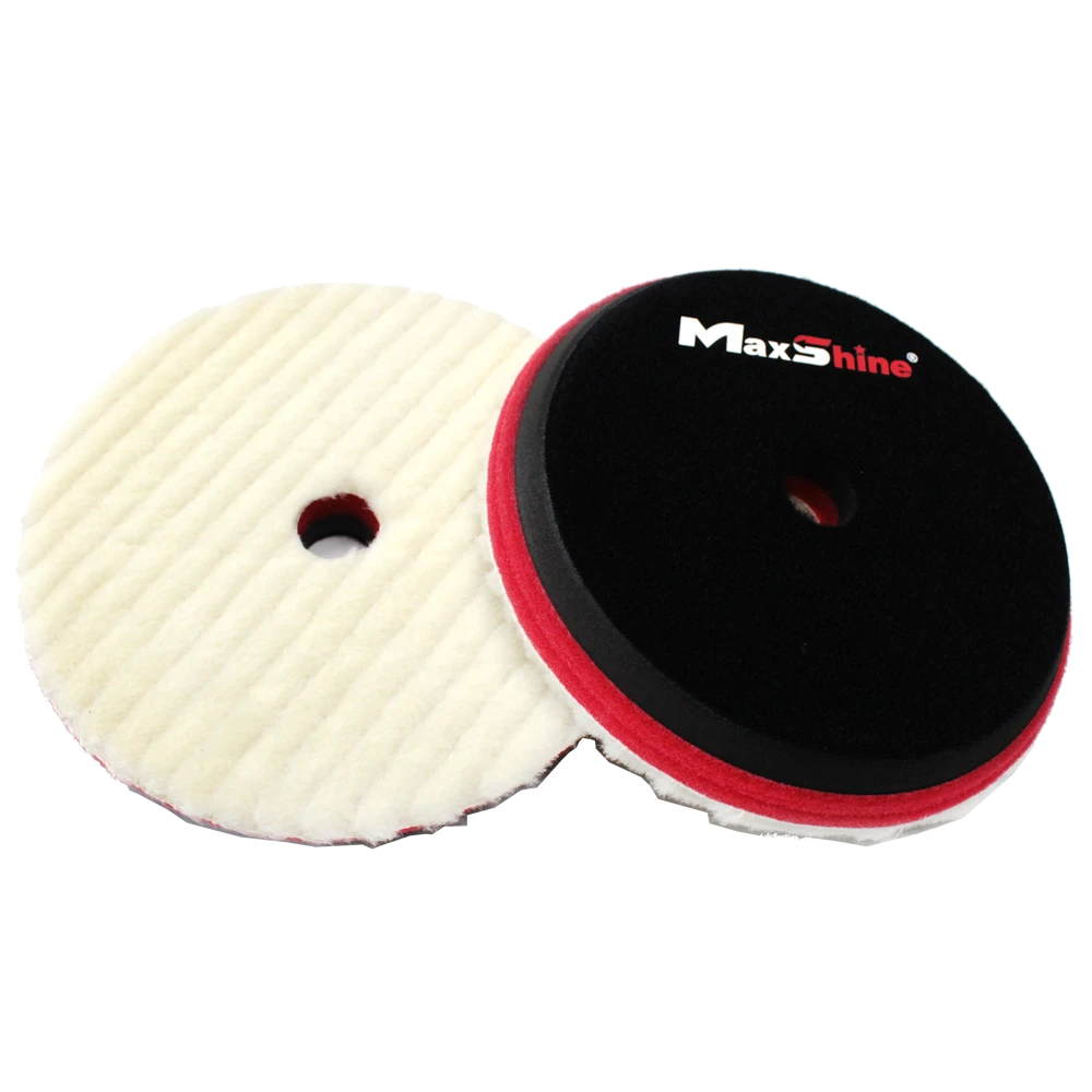 MaxShine Шерстяной полировальный круг для машинки DA, 150мм - 3