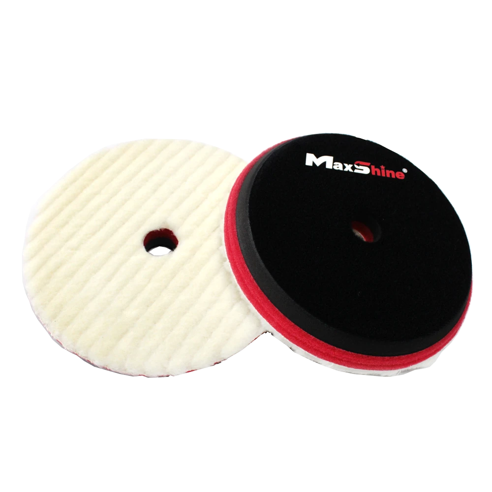 MaxShine Шерстяной полировальный круг для машинки DA, 125мм - 3