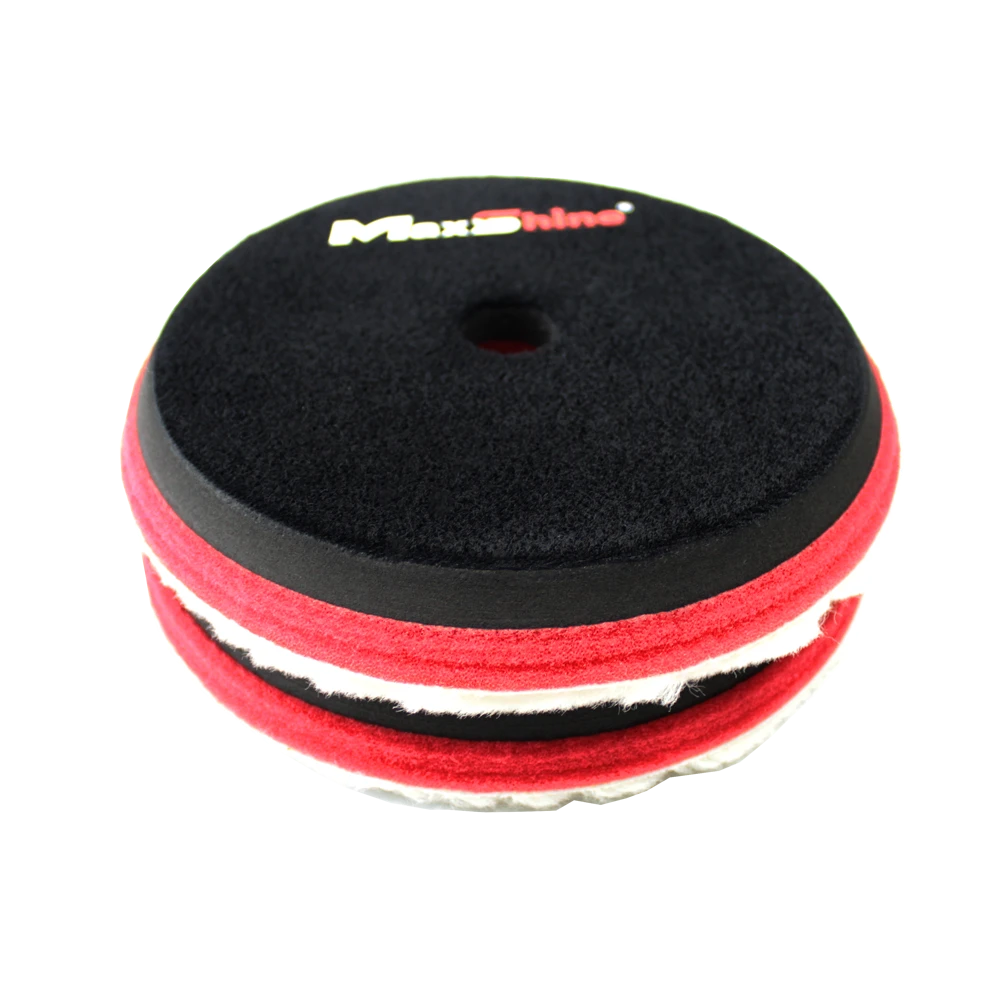 MaxShine Шерстяной полировальный круг для машинки DA, 125мм - 4