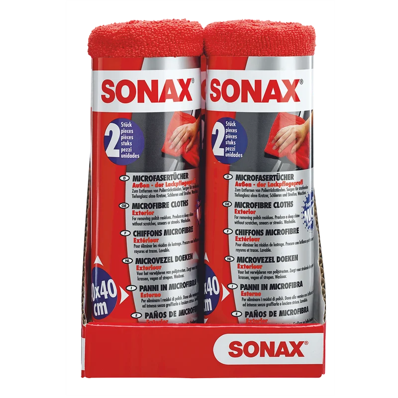 Sonax Салфетки из микрофибры для полировки кузова 40x40 см, 2 шт. - 1