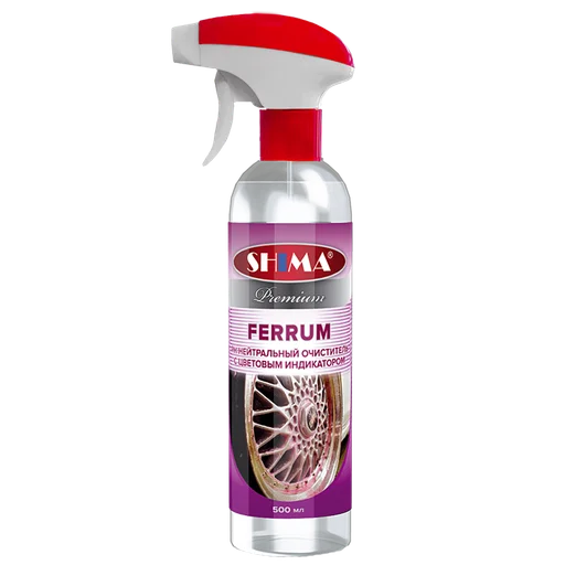 Shima Мощный очиститель колесных дисков, хрома и кузова Premium Ferrum, 500 мл - 1