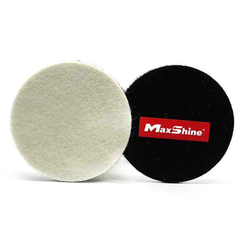 MaxShine Круг для полировки стекла Glass Polishing Pad фетровый 80 мм 2 шт - 1