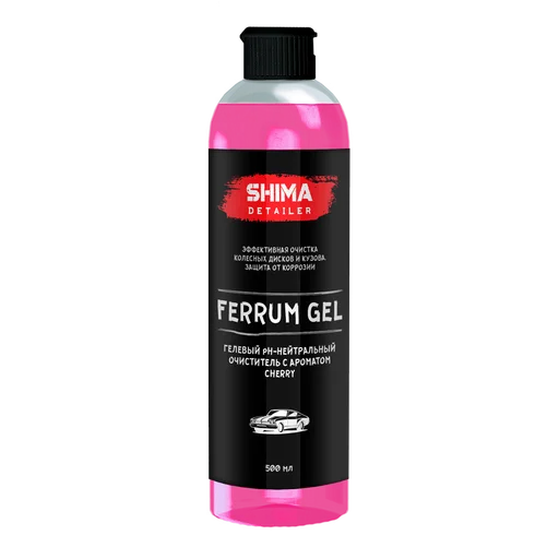 Shima Гелевый pH-нейтральный очиститель поверхностей авто SHIMA DETAILER FERRUM GEL CHERRY, 500 мл - 1