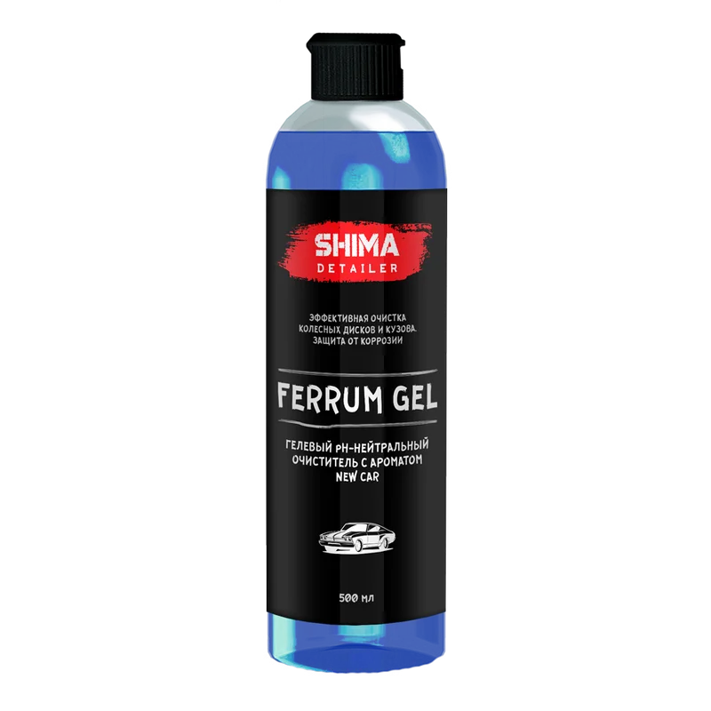 Shima Гелевый pH-нейтральный очиститель поверхностей авто SHIMA DETAILER FERRUM GEL NEW CAR, 500 мл - 1