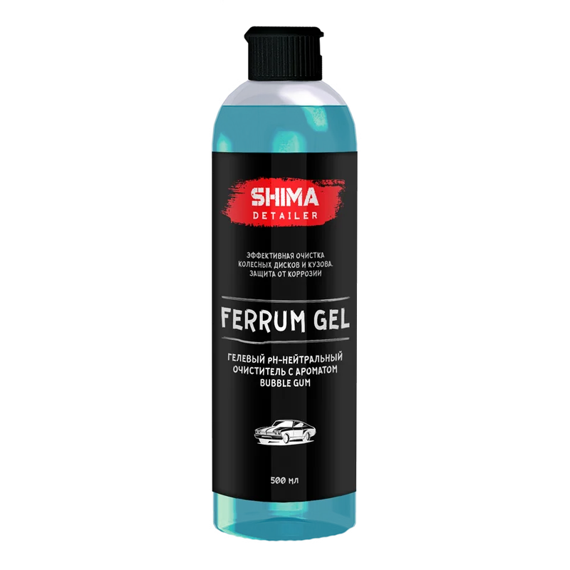 Shima Гелевый pH-нейтральный очиститель поверхностей SHIMA DETAILER FERRUM GEL BUBBLE GUM, 500 мл - 1