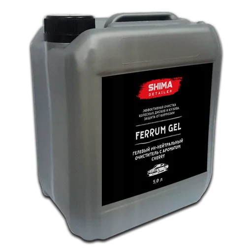 Shima Гелевый pH-нейтральный очиститель поверхностей авто SHIMA DETAILER FERRUM GEL CHERRY, 5 л - 1