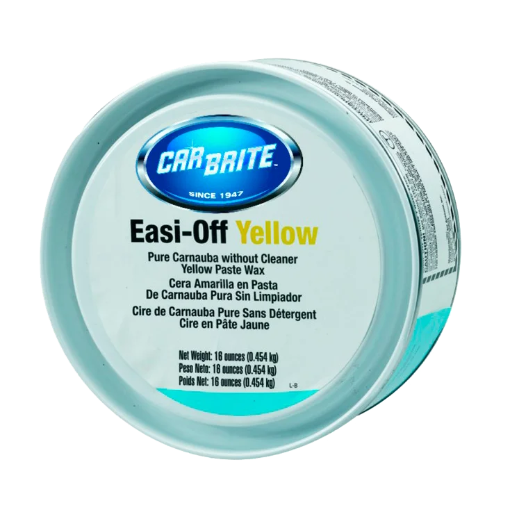 CarBrite Твердый воск с карнаубой EASI-OFF YELLOW, 454 гр - 1