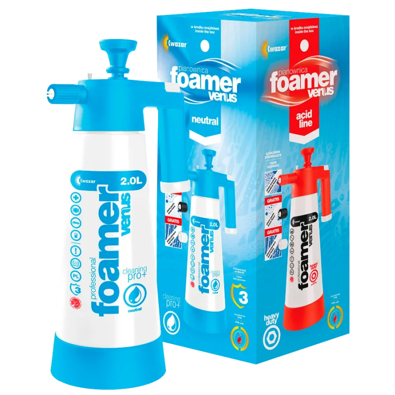 Kwazar Накачной помповый пенообразователь Venus Super PRO+ Foamer 2 л. (голубой) - 1