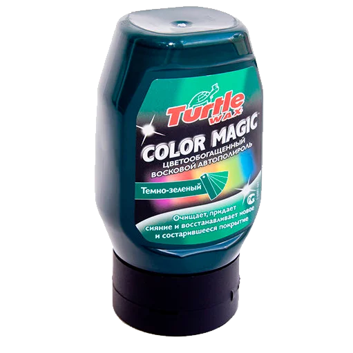 Защитная полировальная паста зеленая Turtle Wax Color Magic Green FG6487 300 мл - 1