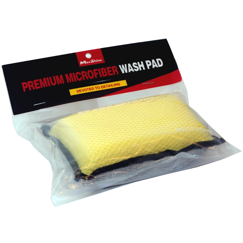 MaxShine Микрофибровый аппликатор для нанесения восков, 9х13х4 см - 3