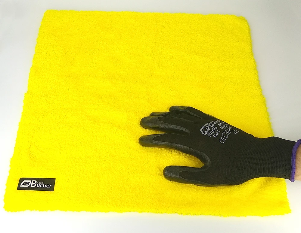 Микрофибра без обметки краев желтая Adolf Bucher 12.0999 550 г/кв см 40х40см - 5