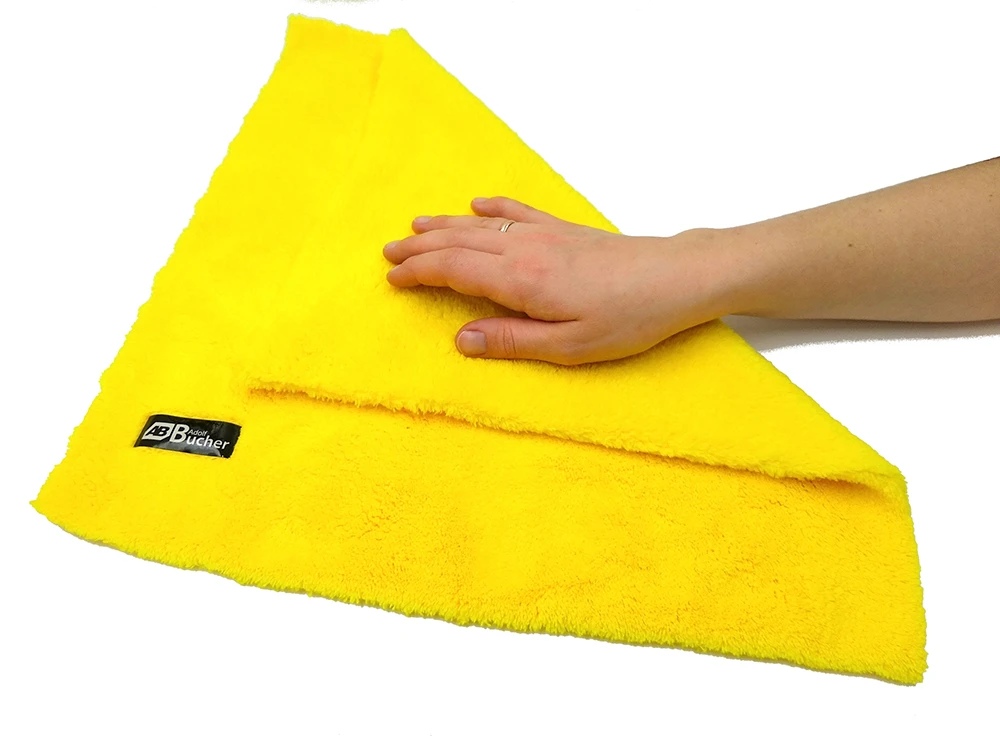 Микрофибра без обметки краев желтая Adolf Bucher 12.0999 550 г/кв см 40х40см - 6