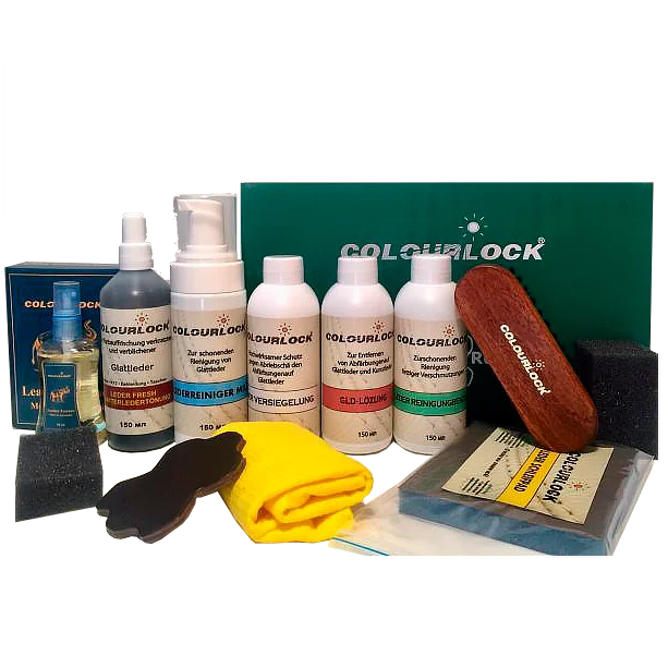 Набор для восстановления кожи автомобиля черный Colourlock Leder Fresh MAX - 1