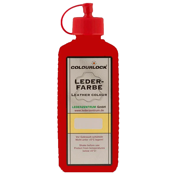 Краска для кожи салона автомобиля вишневая Colourlock Leder Farbe Kirschrot 250 мл - 2