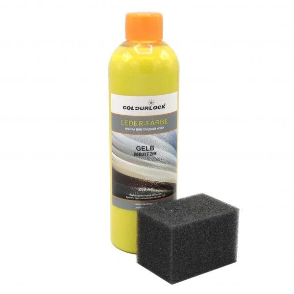 Краска для анилиновой кожи желтая Colourlock Gelb 250 мл - 1