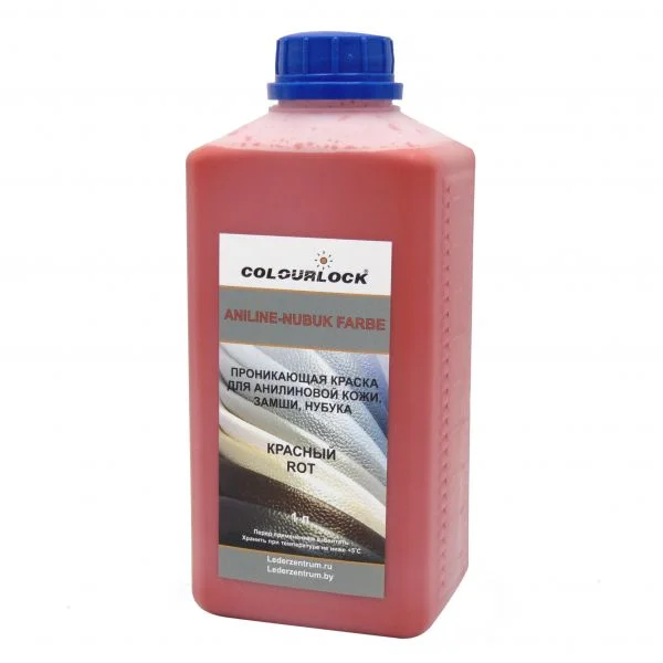 Краска для анилиновой кожи красная Colourlock Rot 1 л - 1
