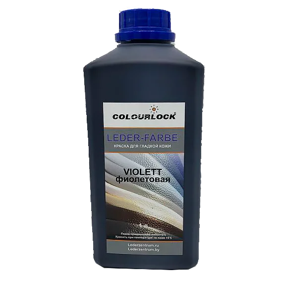 Краска для кожи салона автомобиля фиолетовая Colourlock Leder Farbe Violett 1 л - 1