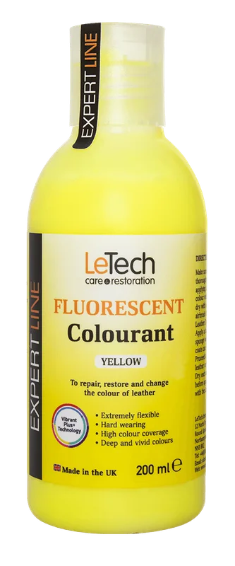 Краска для кожи LeTech Leather Flour Colourant Yellow 011270200 200мл - 1