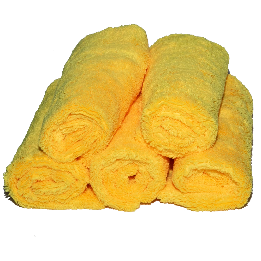 Микрофибровая салфетка желтая 5 штук MaxShine 1240405Y-SET 380 г/м2 40x40 см - 2