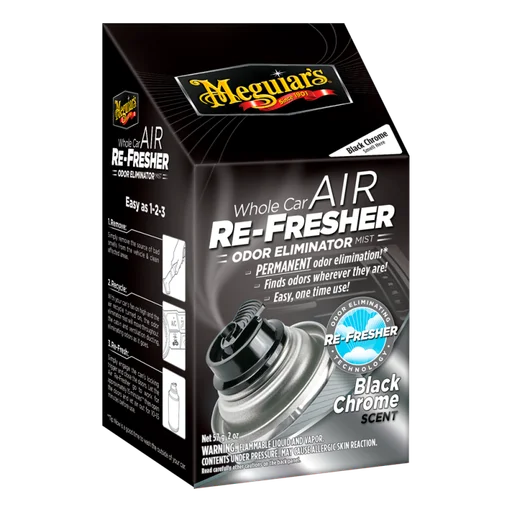 Meguiar's Air Re-Fresher, Black Chrome Scent - Нейтрализатор запахов в салоне а/м, 59 мл - 1