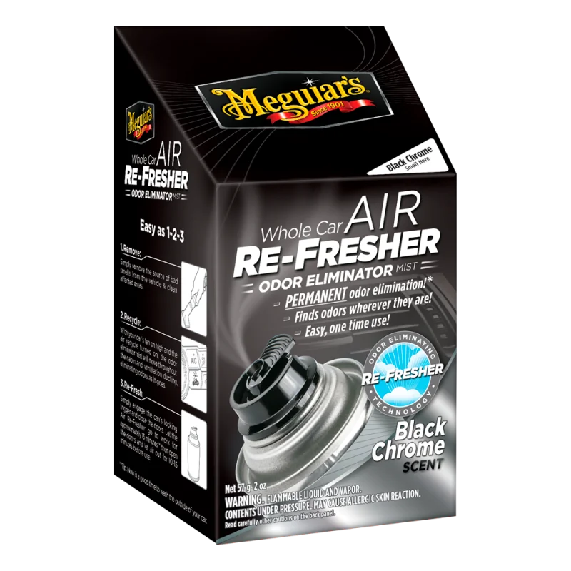 Meguiar's Air Re-Fresher, Black Chrome Scent - Нейтрализатор запахов в салоне а/м, 59 мл - 1