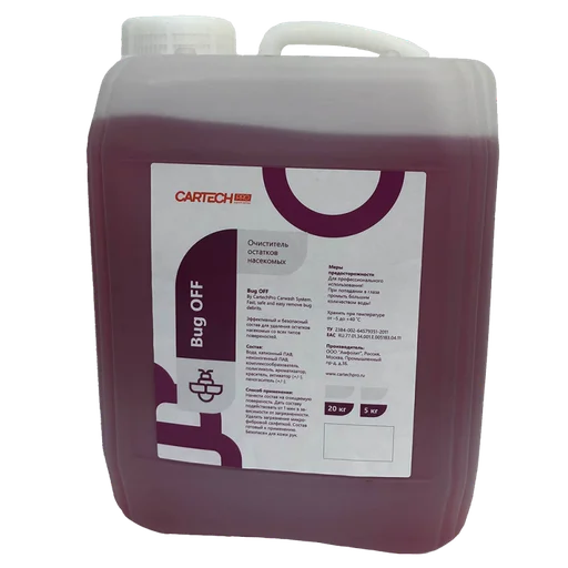 Очиститель ЛКП Cartech Pro Bug Off от остатков насекомых 20 кг - 1