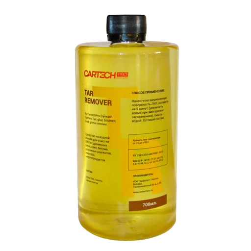 Очиститель ЛКП Cartech Pro Tar Remover от битума и смол 5 кг - 1