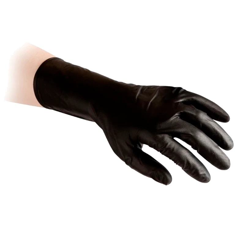 Перчатки Reflexx N79P-XL одноразовые химостойкие длинные 25 пар - 2