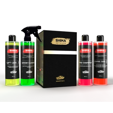 Набор для мойки автомобиля под защитным покрытием Shima Detailer Ceramic Coating Care Set - 1