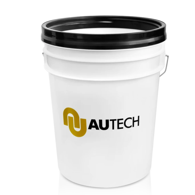 Ведро для мойки автомобиля с пескоотделителем и крышкой Autech Au-1052 белое - 3