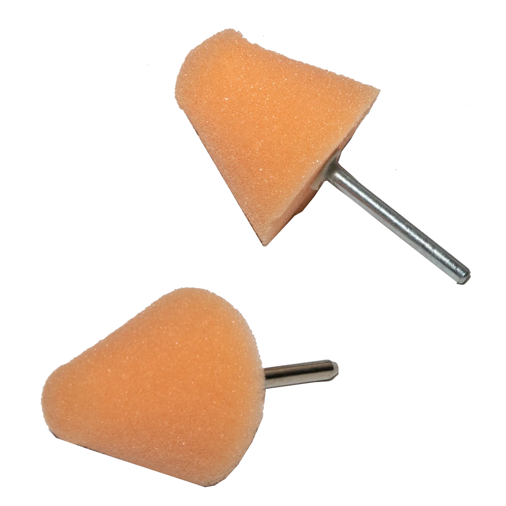 MaxShine Полировальник режущий конусный оранжевый 30х30 мм 2 шт. - 3