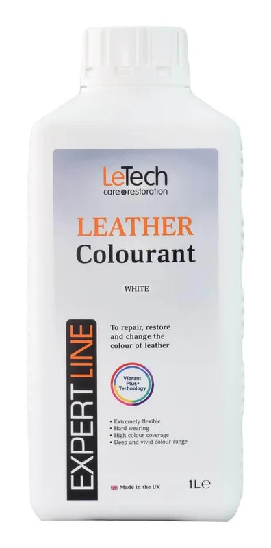 LeTech Краска для кожи Expert Line Leather Colourant White, 1 л - 1